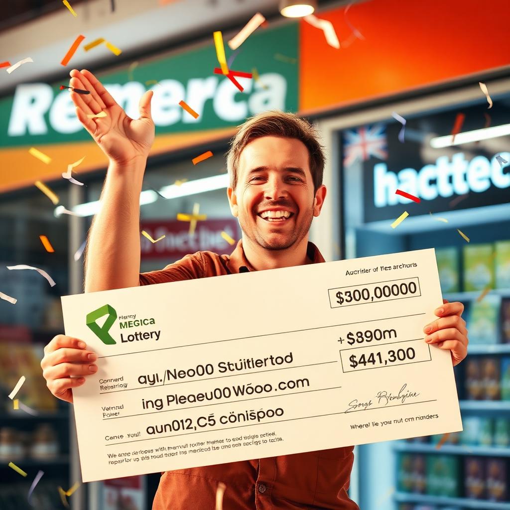 Powerball winner celebrating